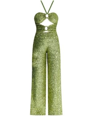 Nur Karaata Faena Top & Pant Set - Green