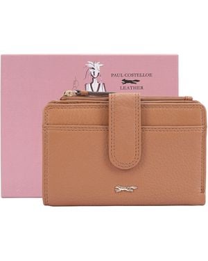 Paul Costelloe Moija Leather Purse - Pink