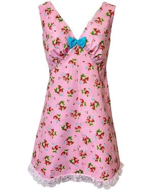 Couture to Your Door Mini Summer Floral Dress - Red