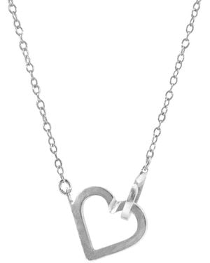 Anchor and Crew Little Heart Link Paradise Necklace Pendant - Metallic