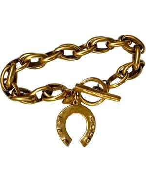Sccollection Lucky Horseshoe Charm Bracelet - Metallic