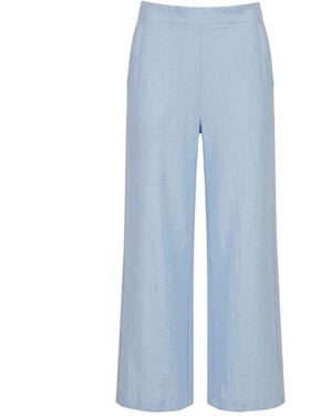 James Lakeland Relaxed Pull-On Pants – Powder - Blue