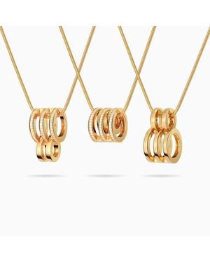 Meulien Kinetic Multi Hoop Necklace - Metallic