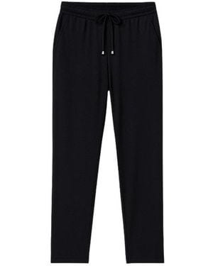 Conquista Long Jersey Trousers With Tie Detail - Blue