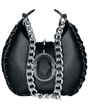 Ruj Heritage Mini Hobo Bag - Black