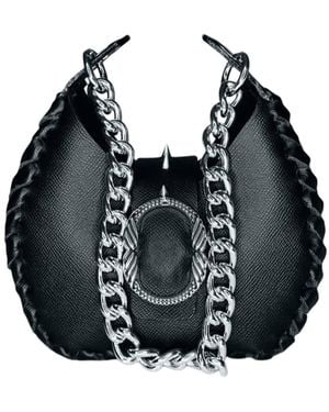 Ruj Heritage Mini Hobo Bag - Black