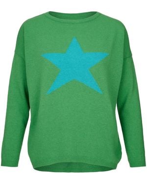 At Last Cashmere Mix Jumper - Green