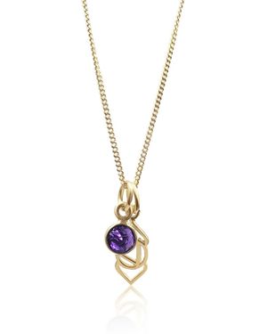 The Jewellery Store London Third Eye Chakra/Ajna Chakra Charm Necklace - Metallic
