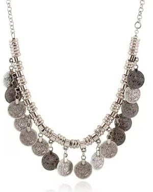 Chanel Joan Elkayam Coin Bohemian Style Necklace - Metallic