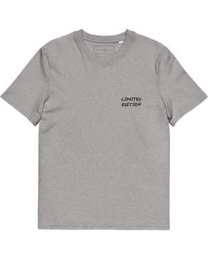 Anchor and Crew Heather Limited Edition Annotations Organic Cotton T-Shirt - Gray
