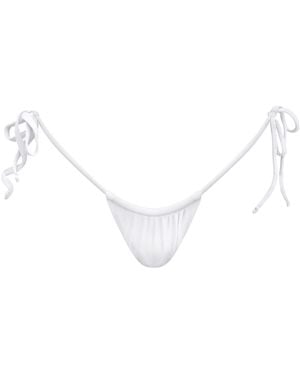 Mihara Calliope Tie String Bikini Bottoms - White