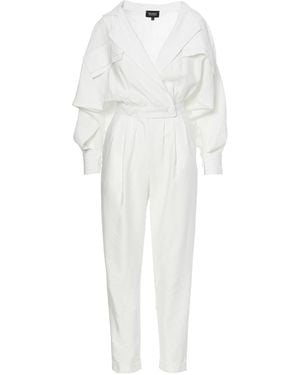 BLUZAT Maxi Jumpsuit - White