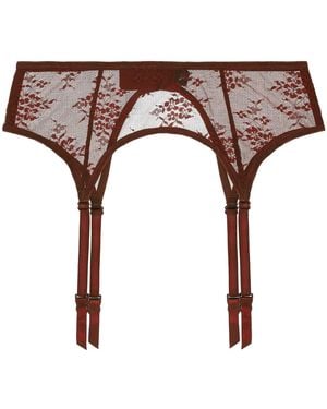 Journelle Romy Suspender Belt Marron - Brown