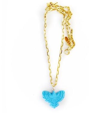 Persia Dona Jewelry Free Bird Necklace - Blue