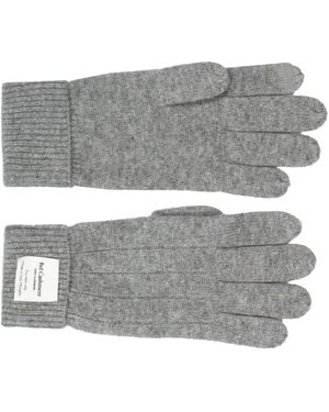 Bel Cashmere Double Cuff Gloves - Grey