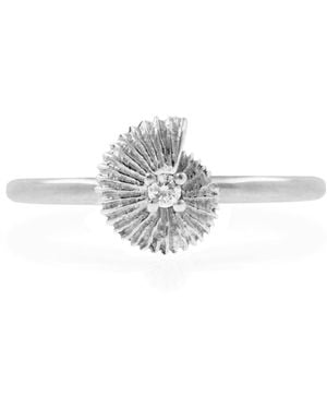 Lee Renee Ammonite Diamond Ring - White