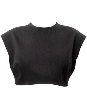 Maison Bogomil Midriff Blouse - Black