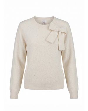 Nooki Design Chatsworth Bow Jumper - White