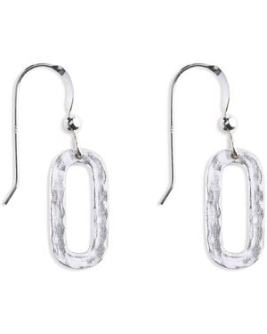 N'damus London Hatton Forge Sterling Drop Earrings - Metallic