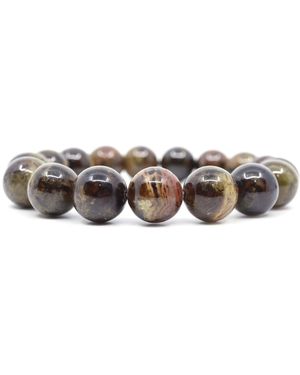 Shar Oke Neutrals Tsavorite Grossular Garnet Beaded Bracelet - Gray