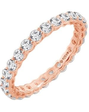 Diamonbliss 2.5Mm Round Cut Eternity Ring - White