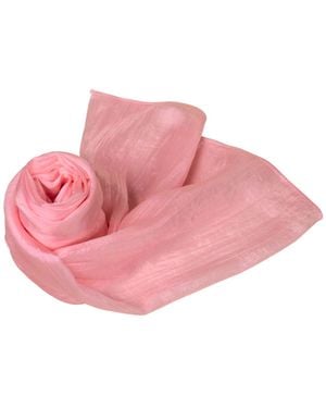 Silk and Bears Blush Handwoven Silk Scarf – Lightweight Sheer Mulberry Silk Wrap - Pink