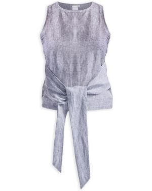 REISTOR Front-Tie Top - Blue