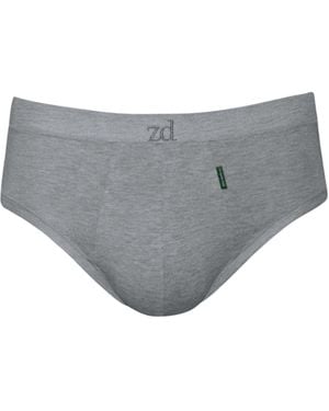 Zd - Zero Defects Mini Briefs Egyptian Cotton - Grey