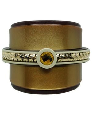 Gissa Bicalho Acrylic Handmade Bracelet Empire - Green