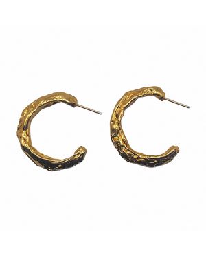 Moca Jewellery Hoop Earrings - Metallic