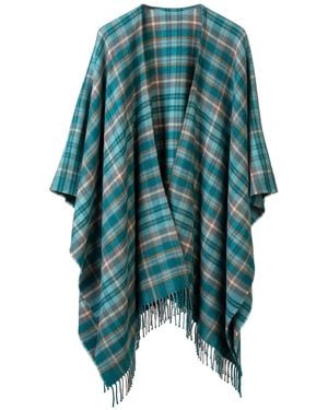 Araminta Campbell Ltd West Coast Waters Lambswool Serape - Blue