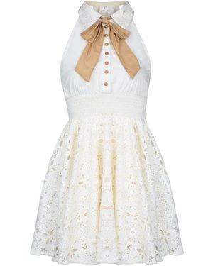 The Gt Atelier Vintage-Inspired Dress With Bow Detail - White