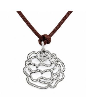 Persia Dona Jewelry Camellia Choker Necklace - Metallic
