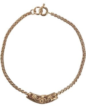 IN CAUDA VENENUM Dianthus Bracelet - Metallic