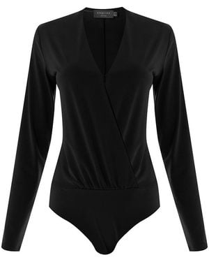 Exquise Meilani Long Sleeve Blouse - Black