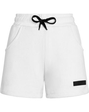 Modrn Studio Neutrals Ultra-Soft Sweat Shorts - White