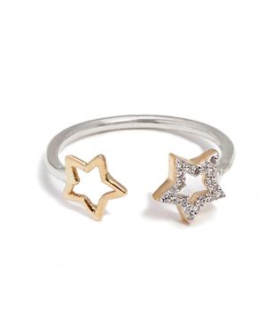 Kaizarin Open Stars Ring - Metallic