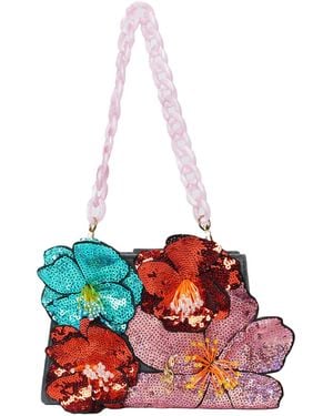 Natalia Petruch Vivi Velvet Handbag - Red