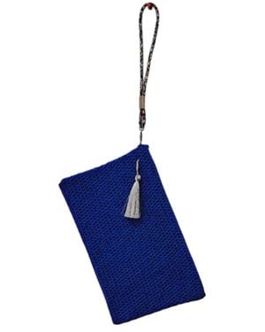 Springmoonatelier Handmade Clutch Bag – Elegant And Chic - Blue