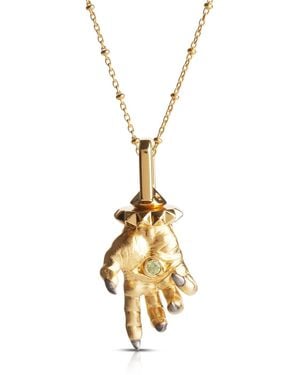 Kasun Hand Of The Protector Pendant - Metallic