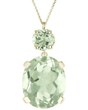 Augustine Jewels Vermeil Amethyst Drop Necklace - Green