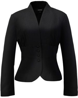 Smart and Joy Fit-And-Flare Blazer - Black