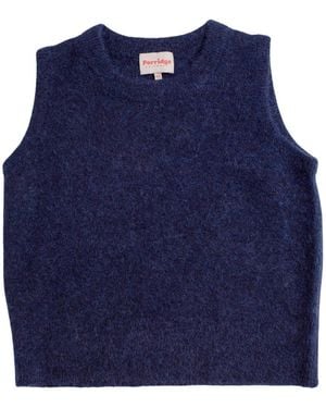 Porridge Knitwear Alpaca Julia Tank - Blue
