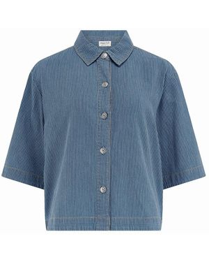 Sugarhill Amity Jacket Stripe Denim - Blue