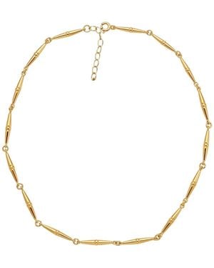 LINYA JEWELLERY Cylinder Bar Chain Necklace - Metallic