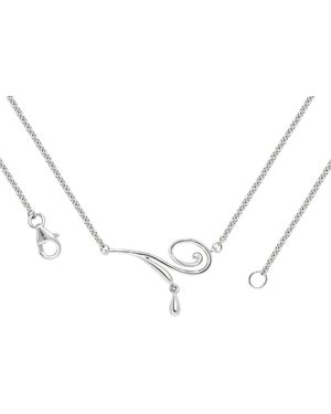 Lucy Quartermaine Q Pendant On Side - Metallic