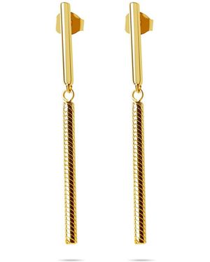 Argento Vivo Bar Drop Earring - Metallic