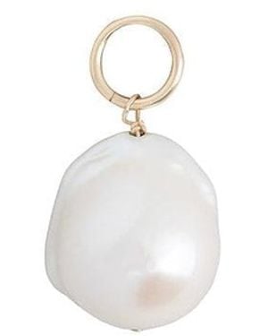 Becket + Quill Baroque Pearl Charm - White