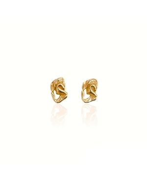 Bio-Trimmings Carrara Stud Earrings - Metallic