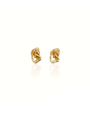 Bio-Trimmings Carrara Stud Earrings - Metallic